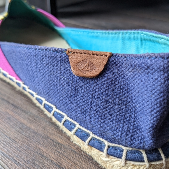 Sperry Katama Cape Espadrille Slip-Ons in Blue Seaweed - Picture 8 of 9